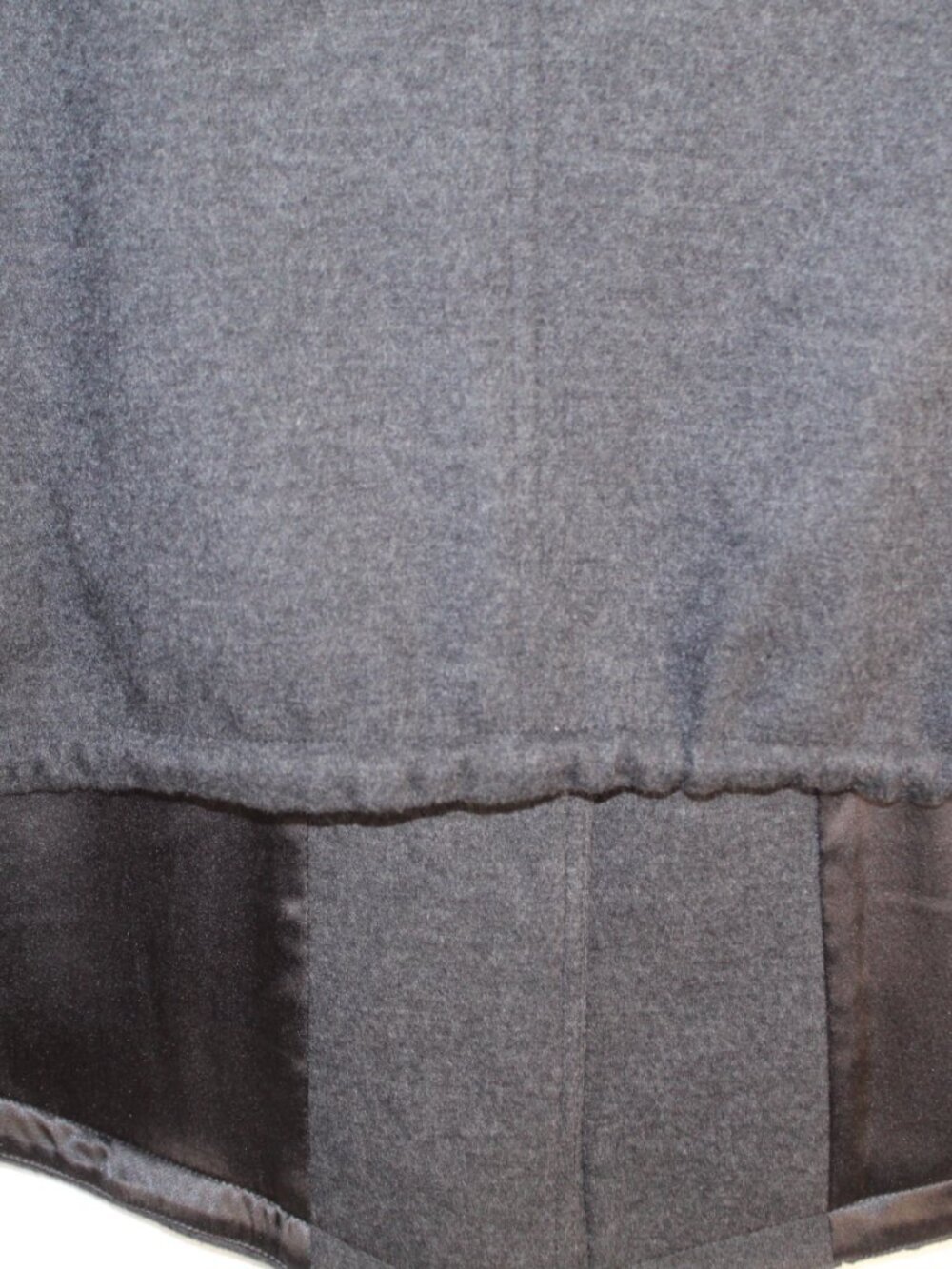 Eileen Fisher womens gray wool vest size XL silk lined adjustable waist buttoned - Picture 8 of 10